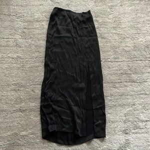 & Other Stories suede charcoal midi skirt 2